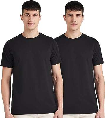 T shirt de couleur unie coupe régulière avec symbole de la marque pour hommes par amazon. DIAYTAR COTE D'IVOIRE  - La destination en ligne pour les chasseurs de bonnes affaires ! Parcourez notre sélection incroyable de produits discount, comprenant tout, des appareils ménagers aux gadgets dernier cri. Faites des économies sans sacrifier la qualité avec DIAYTAR COTE D'IVOIRE .