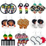 Boucles d'oreilles africaines pour femmes du mois de l'histoire des noirs en bois avec carte. DIAYTAR COTE D'IVOIRE  - votre guichet unique en ligne pour des produits discount irrésistibles. Parcourez notre large éventail de gadgets innovants, d'équipements ménagers pratiques et de vêtements tendance à prix cassés. Ne manquez pas cette opportunité de faire de bonnes affaires et de réaliser des économies considérables.