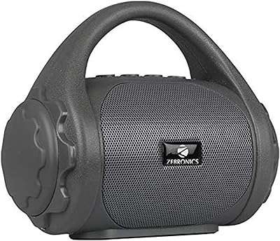 Haut-parleur bluetooth zip-county zipronics avec radio fm intégrée entrée aux et fonction
