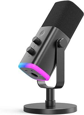 Xlr usb microphone de diffusion de jeu microphone d'ordinateur rvb avec prise. DIAYTAR COTE D'IVOIRE  vous offre un large choix de produits discount, allant des appareils électroménagers dernier cri aux vêtements à la mode en passant par les gadgets les plus innovants. Faites vos achats en ligne en toute simplicité et bénéficiez de prix avantageux pour équiper votre maison avec style, sans vous ruiner.