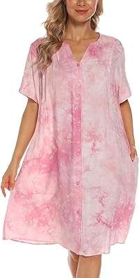 Yozly house dress chemise de nuit en coton à manches courtes et boutonnée sur le. À la recherche de bonnes affaires ? DIAYTAR COTE D'IVOIRE  est là pour vous ! Explorez notre boutique en ligne regorgeant d'articles à prix cassés, couvrant tous les domaines, de la maison à l'électroménager, en passant par l'informatique, la mode et les gadgets. Achetez malin, économisez gros et découvrez une toute nouvelle façon de faire des emplettes en ligne.