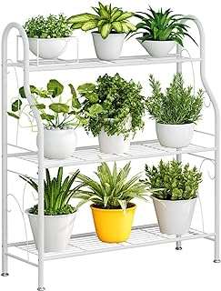 Support à plantes triangulaire support fleurs en métal 3 niveaux étagère de rangement. DIAYTAR COTE D'IVOIRE  - La destination en ligne pour les chasseurs de bonnes affaires ! Parcourez notre sélection incroyable de produits discount, comprenant tout, des appareils ménagers aux gadgets dernier cri. Faites des économies sans sacrifier la qualité avec DIAYTAR COTE D'IVOIRE .