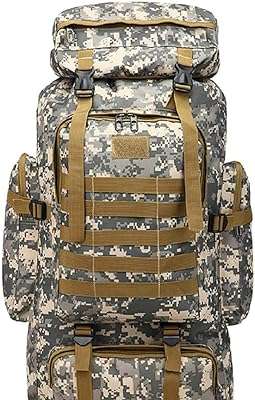 Sac à dos ferdous grande capacité 80l camouflage imperméable résistant l'usure et aux déchirures. DIAYTAR COTE D'IVOIRE  : la solution idéale pour des achats malins en ligne. Profitez de notre large gamme de produits discount, allant des appareils électroménagers essentiels aux dernières tendances de la mode, en passant par les accessoires informatiques indispensables, et économisez tout en vous faisant plaisir.