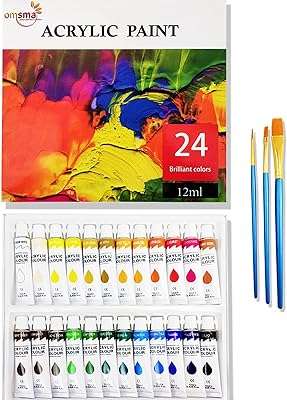 Ensemble de peinture acrylique omsma 24 couleurs vives (12 ml) avec 3. Plongez dans l'univers des bonnes affaires avec DIAYTAR COTE D'IVOIRE  ! Notre boutique en ligne vous propose une sélection de produits discount dans différents domaines, allant des indispensables de la maison aux dernières tendances en matière de mode et de technologie. Naviguez à travers notre catalogue et profitez d'offres à ne pas manquer.