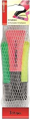 Stylo marqueur stabilo neon paquet de 3 (couleurs assorties). DIAYTAR COTE D'IVOIRE  réinvente vos achats en ligne en vous proposant une gamme incroyablement diverse de produits à prix réduits. Parcourez notre boutique en ligne et découvrez des articles discount pour la maison, l'électroménager, l'informatique, la mode et les gadgets, tout en réalisant d'importantes économies. Offrez-vous le meilleur sans vous ruiner grâce à notre sélection soigneusement choisie pour satisfaire tous vos besoins.
