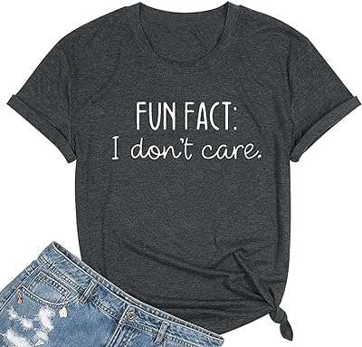 Calvin fun fact l don't care letter print t shirt drôle pour femme. Besoin d'équiper votre cuisine sans exploser votre budget ? DIAYTAR COTE D'IVOIRE  est là pour vous. Découvrez notre sélection d'ustensiles de cuisine discount, des marques les plus fiables aux outils les plus pratiques. Faites de DIAYTAR COTE D'IVOIRE  votre destination pour des économies culinaires.