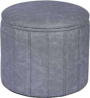 Moho repose pieds rond de rangement pliable boîte pour repose pieds tabouret. DIAYTAR COTE D'IVOIRE  - le secret des bonnes affaires en ligne. Simplifiez vos achats et réalisez des économies substantielles grâce à notre sélection éclectique comprenant des articles pour votre maison, des gadgets high-tech, des produits informatiques et des vêtements branchés, tous à des prix imbattables.
