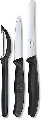 Ensemble de couteaux d'office victorinox swiss classic avec éplucheur 3 pièces. Dites adieu aux prix exorbitants avec DIAYTAR COTE D'IVOIRE, votre destination en ligne pour des produits discount de qualité. Du dernier cri en matière d'électroménager aux tendances de la mode à prix réduits, notre boutique en ligne propose une large gamme d'articles à des prix imbattables. Ne manquez pas nos offres spéciales qui vous permettront de réaliser d'énormes économies.