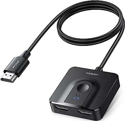 Commutateur hdmi ugreen 2 en 1 commutateur bidirectionnel avec câble hdmi. DIAYTAR COTE D'IVOIRE  est là pour rendre votre budget heureux et votre shopping facile. Parcourez notre gamme complète de produits discount de qualité supérieure allant de la maison à l'électroménager, de l'informatique à la mode, et trouvez des articles pour chaque aspect de votre vie à des prix imbattables!