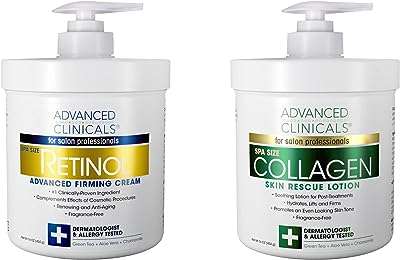 Advanced clinicals crème au rétinol et crème au collagène ensemble de soins de la peau. DIAYTAR COTE D'IVOIRE, votre carrefour en ligne pour des affaires incroyables ! Préparez-vous à être émerveillé par notre vaste gamme de produits discount, allant de l'équipement domestique à l'électroménager, en passant par l'informatique, la mode tendance et les gadgets à prix réduits.