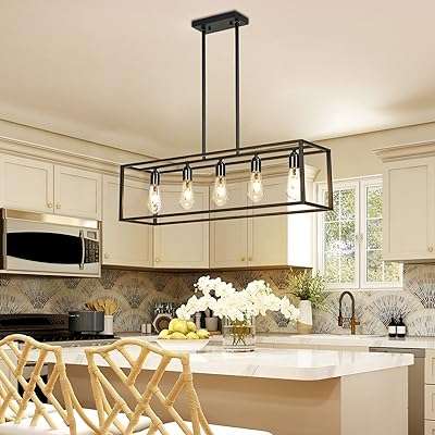 Wise4wise4  plafonnier lustre : luminaires suspendus industriels à cadre noir pour salle. Faites des économies substantielles sur DIAYTAR COTE D'IVOIRE ! Parcourez notre catalogue en ligne et découvrez une gamme complète de produits de la maison à l'électroménager, de l'informatique à la mode en passant par les gadgets, tous proposés à des prix discount exceptionnels.