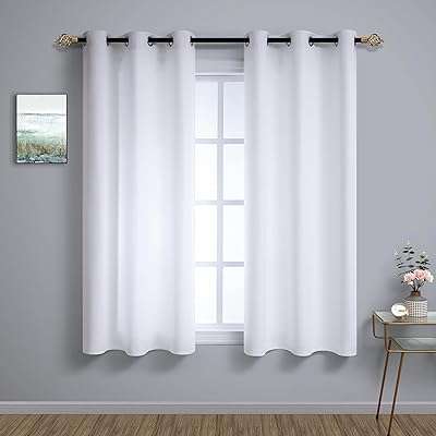 Lot de 2 petits rideaux de fenêtre miss natural pour chambre à