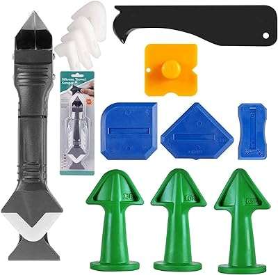 Outil de calfeutrage delfino dissolvant de calfeutrage kit d'outils 5 en 1 grattoir silicone et plastique. Faites des économies substantielles sur DIAYTAR COTE D'IVOIRE ! Parcourez notre catalogue en ligne et découvrez une gamme complète de produits de la maison à l'électroménager, de l'informatique à la mode en passant par les gadgets, tous proposés à des prix discount exceptionnels.