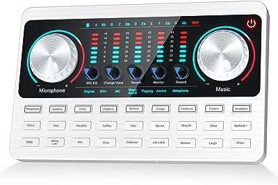 Mélangeur vocal carte son processeur d'effet audio portable interface changeur de voix. Faites des économies intelligentes sur DIAYTAR COTE D'IVOIRE, votre boutique en ligne de confiance. Avec notre large sélection de produits discount, incluant la maison, l'électroménager, l'informatique et la mode, vous trouverez tout ce dont vous avez besoin à des prix défiant toute concurrence. Ne manquez pas nos offres promotionnelles et commandez en toute simplicité dès maintenant!