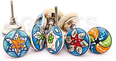 Krati exports ensemble de 10 pièces de boutons de tiroir en céramique de couleur bleu ciel avec différents. DIAYTAR COTE D'IVOIRE, votre boutique en ligne de confiance pour tous vos besoins en produits discount. Parcourez notre sélection minutieusement choisie pour trouver des articles de qualité pour la maison, l'électroménager, l'informatique, la mode et les gadgets, le tout à des prix avantageux. Simplifiez vos achats en ligne avec DIAYTAR COTE D'IVOIRE  et réalisez des économies dès maintenant.