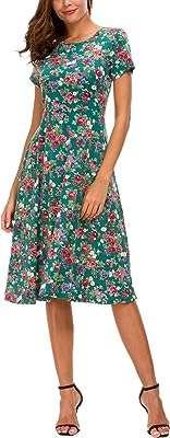 Robe d'été décontractée trapèze taille haute manches courtes robe pour femme. DIAYTAR COTE D'IVOIRE  - le secret des bonnes affaires en ligne. Simplifiez vos achats et réalisez des économies substantielles grâce à notre sélection éclectique comprenant des articles pour votre maison, des gadgets high-tech, des produits informatiques et des vêtements branchés, tous à des prix imbattables.