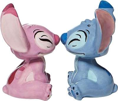 Ensemble salière et poivrière enzico disney stitch & angel 9 cm. DIAYTAR COTE D'IVOIRE  est la solution idéale pour les amateurs de bonnes affaires. Notre boutique en ligne propose une gamme complète de produits discount, allant des articles pour la maison à l'informatique, en passant par l'électroménager et la mode. Faites des économies sur vos achats tout en bénéficiant de produits de qualité chez DIAYTAR COTE D'IVOIRE .