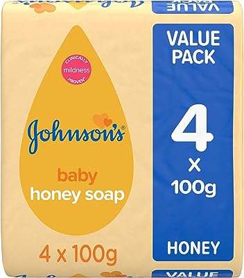 Johnson's baby honey soap 100g 4 pack – idéal pour la peau délicate des bébés. DIAYTAR COTE D'IVOIRE  est votre destination en ligne pour trouver une vaste sélection de produits à prix réduits. Que vous recherchiez des articles pour la maison, des appareils électroménagers de qualité, du matériel informatique ou même des accessoires de mode tendance, vous êtes sûr de trouver les meilleures affaires chez nous !