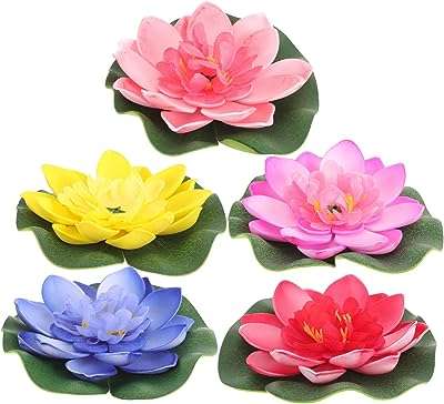 Swimmies 5 pièces tampons de nénuphar flottants artificiels en fleur de lotus pour la décoration. Trouver des articles discount en ligne n'a jamais été aussi simple avec DIAYTAR COTE D'IVOIRE . Parcourez notre boutique en ligne pour découvrir une sélection variée de produits, des indispensables de la maison aux gadgets innovants. Avec des prix compétitifs et des réductions attractives, vous pouvez acheter en toute confiance chez nous.