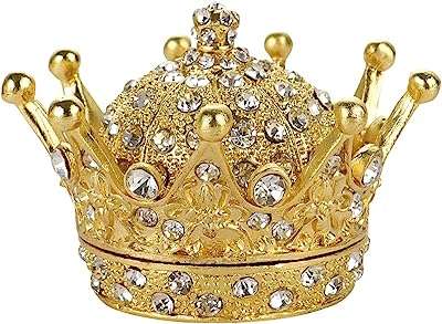 Figurine de couronne en or peinte à la main boîte bijoux. Besoin de produits discount en un seul endroit ? DIAYTAR COTE D'IVOIRE  est là pour vous ! Explorez notre boutique généraliste et découvrez une multitude d'articles à prix réduit, couvrant tous vos besoins, de l'électroménager à la mode en passant par l'informatique. Naviguez en toute simplicité et trouvez les meilleures affaires en ligne chez DIAYTAR COTE D'IVOIRE  !