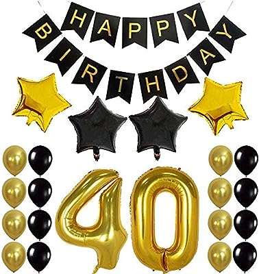 Ensemble de décorations de fête de 40e anniversaire 35 pièces paquet de ballons en aluminium happy et 40. DIAYTAR COTE D'IVOIRE, votre destination shopping idéale pour des produits discount de qualité. Explorez notre catalogue en ligne et trouvez tout ce dont vous avez besoin pour votre maison, de l'électroménager à la mode en passant par les gadgets innovants. Grâce à nos prix avantageux, économisez sans compromis sur la satisfaction de vos achats.