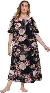 Chemise de nuit grande taille à manches courtes longues pour femmes vêtements. DIAYTAR COTE D'IVOIRE  - La solution idéale pour les chasseurs de bonnes affaires en ligne. Trouvez des produits discount de haute qualité dans toutes les catégories, y compris la mode, l'électronique, l'ameublement et bien plus encore. Économisez sans compromis sur la qualité !