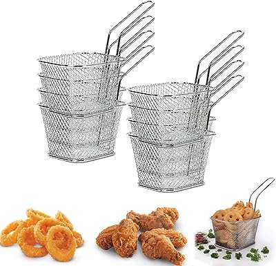 Mini panier à frites carré en acier de service acier inoxydable avec poignée. Faites des bonnes affaires en un clic avec DIAYTAR COTE D'IVOIRE  ! Notre boutique en ligne généraliste vous propose une large gamme de produits discount, de l'électroménager à l'informatique en passant par la mode et les gadgets. N'attendez plus pour économiser et équiper votre maison à prix réduits, sans compromis sur la qualité !