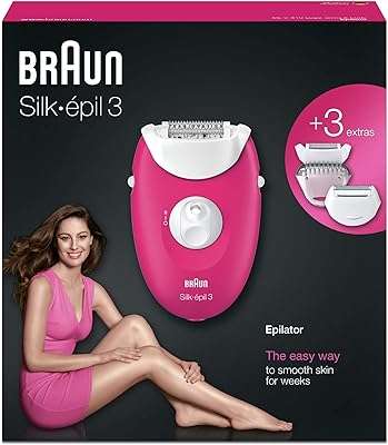 Épilateur braun silk epil 3 3 410 rose framboise avec extras version. DIAYTAR COTE D'IVOIRE  is your ultimate destination for discount shopping, providing a diverse range of products that cater to your everyday needs. With everything from essential home appliances to state-of-the-art electronics, trendy fashion pieces, and inventive gadgets, our online store offers unbeatable prices without compromising on quality.