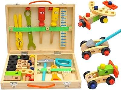 Mamfys ensemble de jouets éducatifs multifonctionnels de 20 pièces boîte à outils de simulation en bois. Découvrez DIAYTAR COTE D'IVOIRE, la boutique en ligne qui vous propose une large gamme de produits discount, de l'électroménager à la mode en passant par l'informatique. Bénéficiez de prix avantageux et d'une expérience de shopping en ligne pratique et économique.