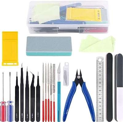 Rostark 21 pcs outils de modélisation essentiels kit de construction de loisirs pour la modèles. DIAYTAR COTE D'IVOIRE, votre destination de choix pour des produits discount en ligne. Explorez notre catalogue en constante évolution, riche en articles pour la maison, l'électroménager, l'informatique, la mode et les gadgets, et choisissez parmi des milliers de produits à prix cassés. Optez pour des achats intelligents et économisez gros avec notre boutique en ligne.
