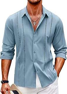Chemises de plage en lin décontractées boutonnées à manches longues pour hommes. Avec DIAYTAR COTE D'IVOIRE, profitez de tarifs attractifs sur une large gamme de produits discount. Équipez votre maison avec des appareils électroménagers de qualité, restez à la pointe de la mode grâce à notre sélection de vêtements abordables et découvrez les dernières innovations technologiques à prix réduits.
