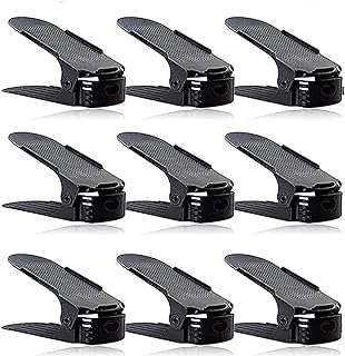 Ensemble de 9 organisateurs de trous pour chaussures étagère à chaussures noire. DIAYTAR COTE D'IVOIRE  est là pour rendre votre budget heureux et votre shopping facile. Parcourez notre gamme complète de produits discount de qualité supérieure allant de la maison à l'électroménager, de l'informatique à la mode, et trouvez des articles pour chaque aspect de votre vie à des prix imbattables!