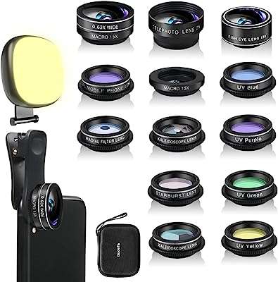 Kit d'objectifs pour appareil photo mobile godiva objectifs 14 en 1 avec lumière. Envie d'être à la pointe de la mode sans dépenser une fortune ? DIAYTAR COTE D'IVOIRE  vous propose une sélection de vêtements et accessoires tendance à prix cassés. Que vous cherchiez des tenues pour toute la famille ou des pièces uniques pour vous démarquer, notre boutique en ligne généraliste vous garantit des achats mode discount qui feront sensation.