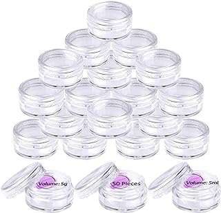 50pcs 5g 5ml mini pots d'échantillon de voyage transparents ronds petits en plastique pour femmes. Envie de faire de bonnes affaires ? Optez pour DIAYTAR COTE D'IVOIRE, votre destination en ligne pour des produits discount de la maison à l'informatique, vous offrant des réductions exclusives sur une large sélection d'articles.