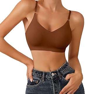 Soutien-gorge triangle sans couture confortable légèrement rembourré pour femme de sport en coton