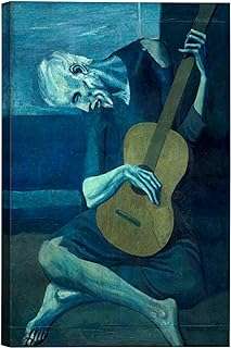 Peinture à l'huile sur toile vieux guitariste conçue par pablo picasso. DIAYTAR COTE D'IVOIRE  - La boutique en ligne qui rend les bonnes affaires accessibles à tous. Parcourez notre sélection de produits discount, de l'électroménager pratique à la mode abordable, tout en profitant de notre engagement envers la qualité. Ne payez plus trop cher pour ce dont vous avez besoin, faites vos achats malins chez nous !