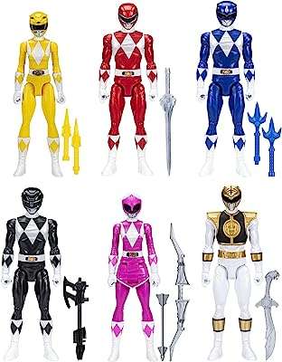 Ensemble de figurines multi action mighty morphin power rangers 6 pièces 12 pouces jouets avec accessoires. DIAYTAR COTE D'IVOIRE  - le secret des bonnes affaires en ligne. Simplifiez vos achats et réalisez des économies substantielles grâce à notre sélection éclectique comprenant des articles pour votre maison, des gadgets high-tech, des produits informatiques et des vêtements branchés, tous à des prix imbattables.