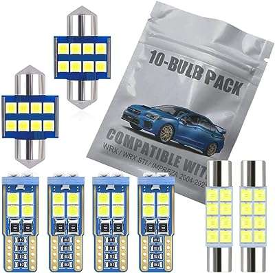Kit d'éclairage intérieur led blanc 10 pièces pour subaru wrx. DIAYTAR COTE D'IVOIRE, la référence des bonnes affaires en ligne ! Explorez notre boutique et découvrez une sélection variée de produits, de la maison à l'informatique en passant par la mode et les gadgets. Profitez de nos prix compétitifs et achetez en toute confiance. Faites de DIAYTAR COTE D'IVOIRE  votre allié shopping, vous ne le regretterez pas.