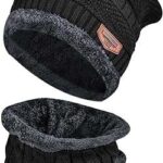 Ensemble bonnet et écharpe d'hiver 2 pièces chapeau chaud rembourrés en polaire épaisse pour hommes. À la recherche de produits discount de qualité ? Ne cherchez plus ! DIAYTAR COTE D'IVOIRE  vous propose une sélection variée d'articles pour la maison, l'électroménager, l'informatique et la mode à des prix imbattables. N'hésitez plus et faites des économies en optant pour nos offres attractives !