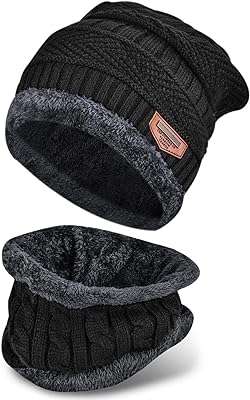 Ensemble bonnet et écharpe d'hiver 2 pièces chapeau chaud rembourrés en polaire épaisse pour hommes. À la recherche de produits discount de qualité ? Ne cherchez plus ! DIAYTAR COTE D'IVOIRE  vous propose une sélection variée d'articles pour la maison, l'électroménager, l'informatique et la mode à des prix imbattables. N'hésitez plus et faites des économies en optant pour nos offres attractives !