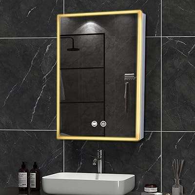 Armoire à pharmacie de salle de bain en aluminium janabo armoire miroir avec lumière. DIAYTAR COTE D'IVOIRE  - La boutique en ligne qui rend les bonnes affaires accessibles à tous. Parcourez notre sélection de produits discount, de l'électroménager pratique à la mode abordable, tout en profitant de notre engagement envers la qualité. Ne payez plus trop cher pour ce dont vous avez besoin, faites vos achats malins chez nous !