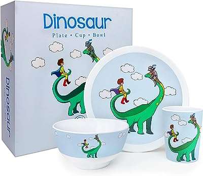 Service de table pour enfants en forme de dinosaure avec assiette tasse. DIAYTAR COTE D'IVOIRE, votre partenaire en ligne pour des produits discount de qualité à des prix imbattables ! Trouvez tout ce dont vous avez besoin, des articles pour la maison aux appareils électroménagers, en passant par les accessoires informatiques et les produits tendance de la mode. Faites des bonnes affaires dès maintenant en visitant notre boutique en ligne.