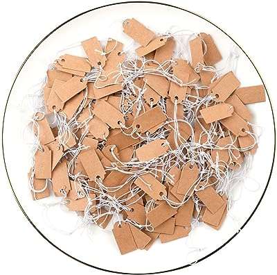 200 petites étiquettes de prix en papier kraft avec ficelle élastique bijoux pour cadeaux. DIAYTAR COTE D'IVOIRE, votre destination en ligne pour des achats malins : explorez nos catégories variées telles que la maison, l'électroménager, l'informatique et la mode, et découvrez des produits discount à prix défiant toute concurrence. Faîtes-vous plaisir sans vous ruiner avec DIAYTAR COTE D'IVOIRE !
