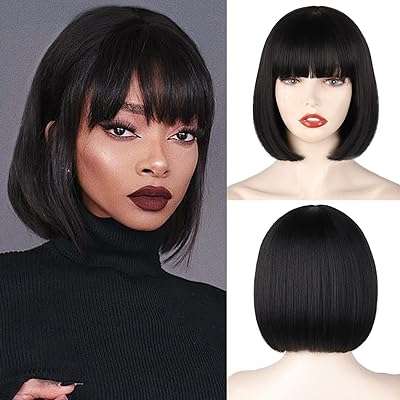 Perruque bob noire courte filaire droite avec cheveux courts perruques. Ne manquez pas l'opportunité de faire de bonnes affaires sur DIAYTAR COTE D'IVOIRE . Notre boutique en ligne propose une large gamme de produits discount, allant des articles ménagers essentiels aux dernières tendances en matière d'électronique et de mode. Profitez de nos prix imbattables et économisez dès maintenant sur tous vos achats !