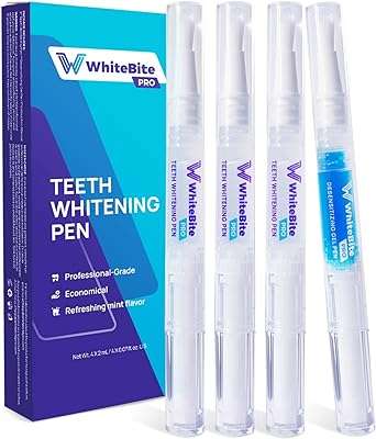 Stylo de blanchiment des dents whitebite pro avec stylo de reminéralisation (4. Vous recherchez des produits discount de qualité garantie ? Ne cherchez plus ! DIAYTAR COTE D'IVOIRE  propose une vaste sélection d'articles de maison, d'électronique, d'informatique, de mode et bien plus encore, le tout à des prix compétitifs pour satisfaire tous vos besoins.