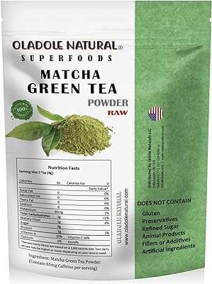 Poudre de thé vert matcha brut naturel oladole 50 g | riche en antioxydants. DIAYTAR COTE D'IVOIRE, la référence du shopping à petits prix en ligne ! Parcourez notre sélection impressionnante de produits discount, allant de l'ameublement à l'électroménager, de la mode aux gadgets. Ne sacrifiez pas votre budget pour vous faire plaisir, choisissez notre boutique en ligne pour des économies garanties sur les articles de qualité.