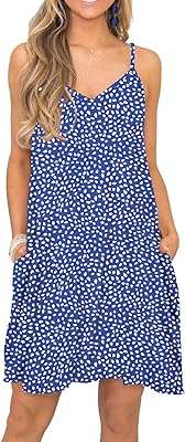 Robe d'été décontractée à bretelles fines pour femme avec poches. Faites-vous plaisir sans vous ruiner avec DIAYTAR COTE D'IVOIRE, la boutique en ligne qui propose des produits discount pour tous les budgets. Venez découvrir notre sélection de produits pour la maison, l'électroménager, l'informatique et la mode, et profitez de remises exceptionnelles.