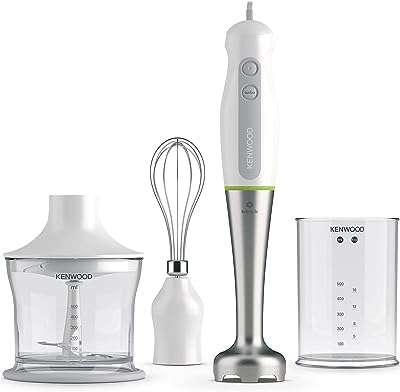 Mélangeur plongeant kenwood 600 w avec hachoir 500 ml bécher fouet baguette en acier. DIAYTAR COTE D'IVOIRE, votre solution discount en ligne pour une large gamme de produits. Trouvez tout ce dont vous avez besoin, de la maison à l'électroménager, de l'informatique à la mode et aux gadgets, à des prix imbattables. Naviguez, achetez et économisez avec notre boutique en ligne conviviale et bénéficiez d'une livraison rapide et fiable.