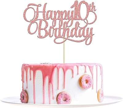 Décoration de gâteau numéro 10 à paillettes pour 10e anniversaire fournitures. DIAYTAR COTE D'IVOIRE  vous offre toutes les bonnes affaires sur un seul site. Découvrez notre sélection de produits discount pour la maison, l'électroménager, l'informatique et la mode. Bénéficiez de nos prix imbattables et trouvez les articles de qualité que vous recherchez, sans vous ruiner !