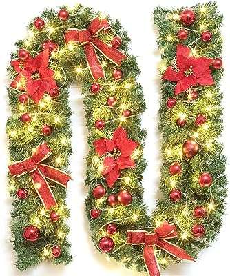 Couronne de noël 27 mètres de fleurs artificielles en rotin avec lumières. Parcourez notre magasin en ligne DIAYTAR COTE D'IVOIRE  et profitez de nos offres incroyables sur une large gamme de produits. Trouvez tout ce dont vous avez besoin, de l'électroménager à l'informatique, et restez à la mode sans vous ruiner grâce à nos articles à prix réduits.
